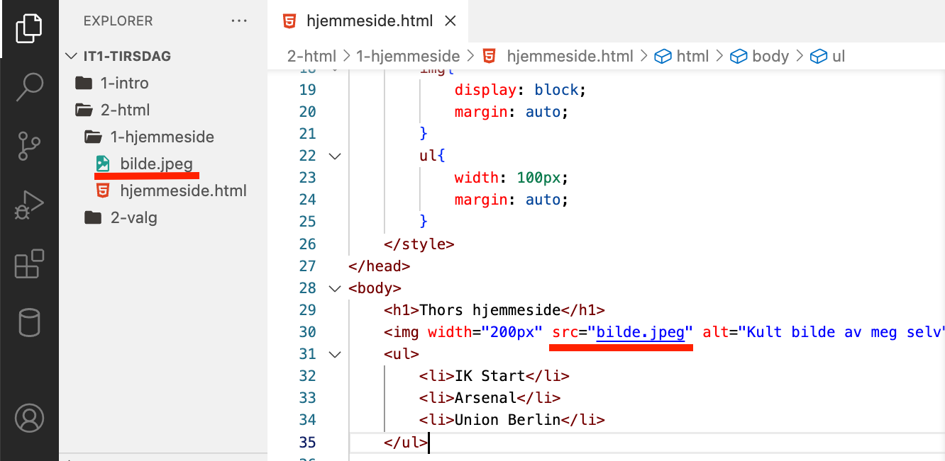 Bilde: Utforsker VS Code